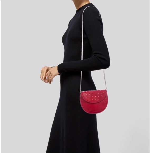 REBECCA MINKOFF Studded Flap Saddle Crossbody Bag - Picture 4 of 5